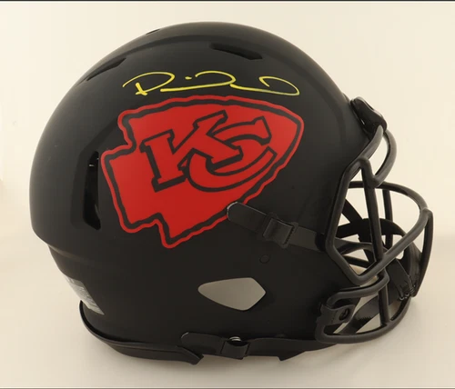 Patrick Mahomes Signed Full Size / OF Helmet ALTERNATE ECLIPSE Chiefs (BECKETT)