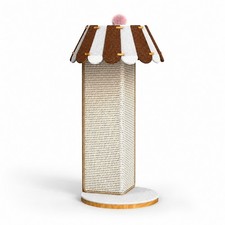 Cat Scratching Post Decorative Scratching Post with Tassel Space-Saving