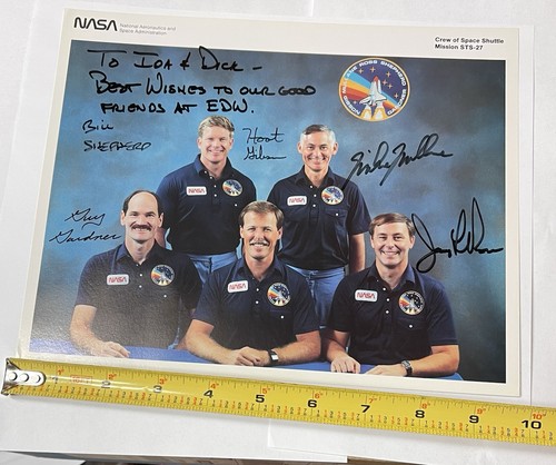 NASA SPACE SHUTTLE ATLANTIS STS-27 CREW SIGNED AUTOGRAPH PHOTO - Picture 20 of 20