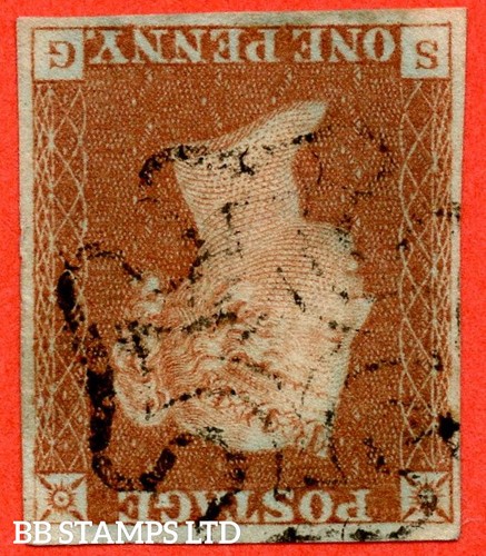 SG. 8wi. B1 (1)c. BS21. " SG ". 1d Red Brown. Plate 32. INVERTED WATERMAR B74857