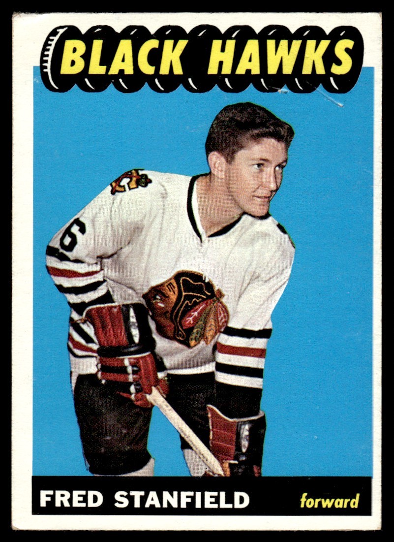 1965-66 Topps Set Break VG-EX Fred Stanfield RC Chicago Blackhawks #63