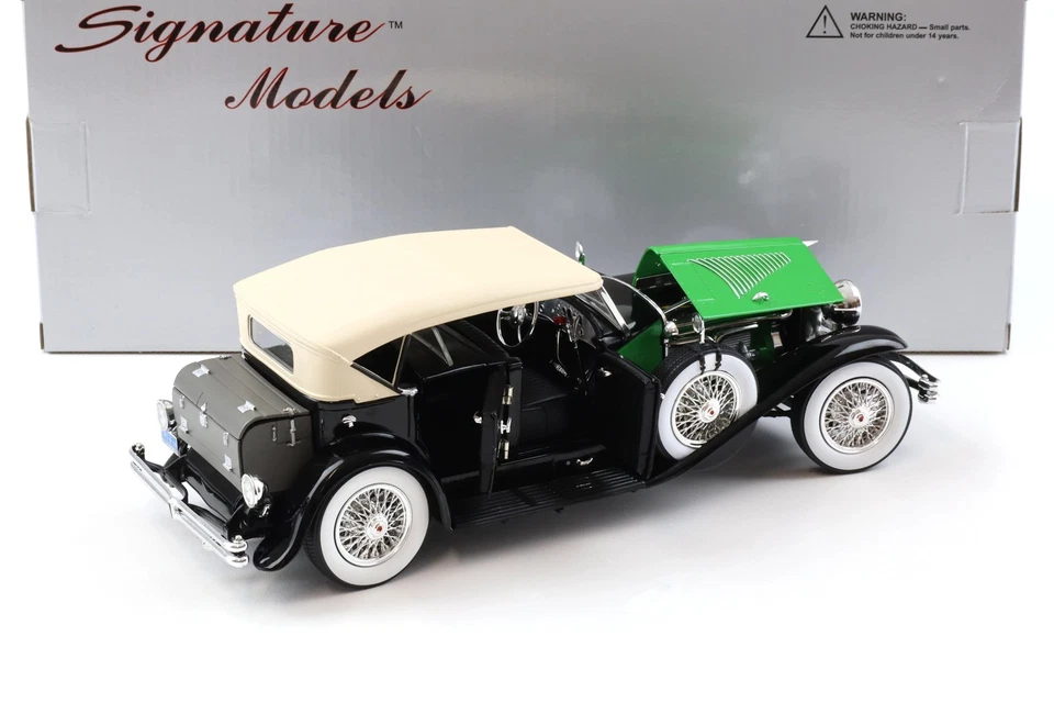 1:18 Signature Models 1934 Duesenberg black/ green - Bild 4 von 4