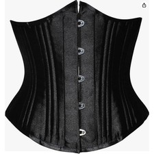 SHAPERX Waist Training Corset Underbust Heavy Duty 26 Steel Boned Hourglass sz S