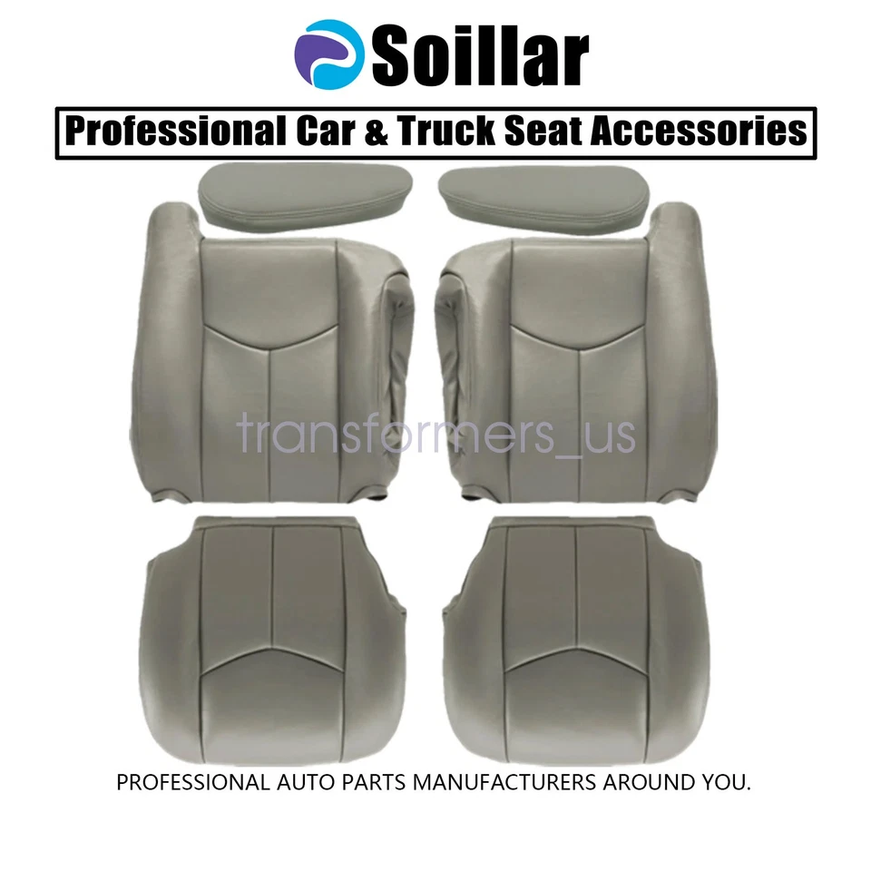 Передний кожаный чехол на сиденье подходит для GMC Yukon Chevy Suburban Tahoe 2003 2004 2005 2006 - Изображение 2 из 4