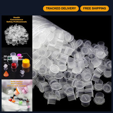 1000PCS Disposable Tattoo Ink Caps - 17mm Pigment Cups with Base, Tattoo Supplie