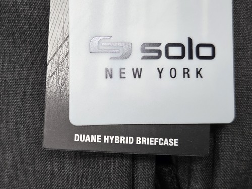 Solo New York Duane 15.6" Hybrid Backpack Briefcase Dark Gray NEW with Tags - Afbeelding 4 van 5