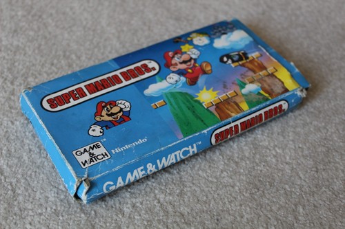 BOXED NINTENDO GAME & WATCH SUPER MARIO BROS YM-105 1988 GOOD CONDITION - Picture 12 of 13