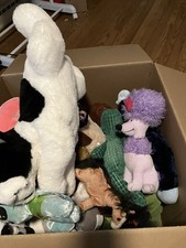 24 and Animals Mixed Lot Plush Stuffed Animals Multicolor Assorted