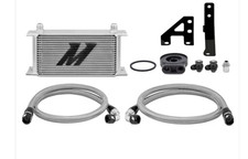 New Silver Mishimoto Oil Cooler Kit For 2015-2021 Subaru Wrx.
