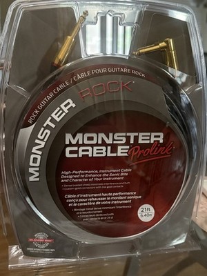 Monster Cable ProLink Rock Guitar Cable 21 Ft Straight / Angle NEW Free Shipping