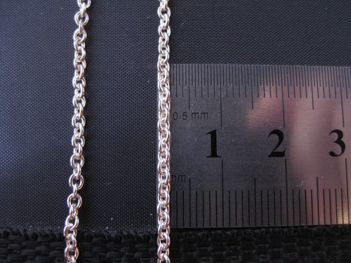 Sterling Silver 925 Chain Necklace With 925 Sterling Silver Quartz Heart Pendant - Picture 9 of 10