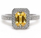 2CT Heat Treated Yellow Topaz 925 Sterling Silver Ring Sz 9 PC13-6 — photo 1