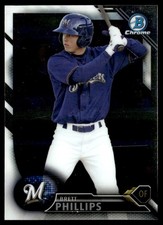 2016 Bowman Chrome Prospects Brett Phillips Milwaukee Brewers #BCP136
