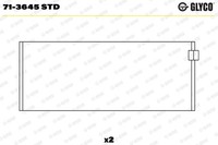 Pleuellagerschale FÜR MERCEDES-BENZ 124 Stufenheck (W124) - Glyco 71-3645 STD