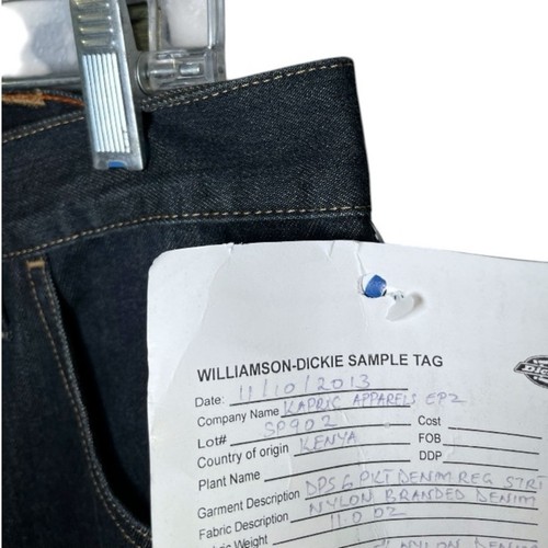 NWT ( Sample) Dickies Dark Blue Regular Jeans Classic Style Size 34X32 - Picture 3 of 8