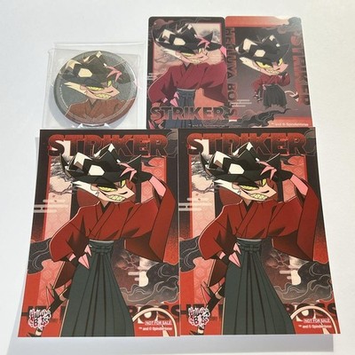 Helluva Boss Loona Striker Can Badge Clear Card Bonus Set Used 13+