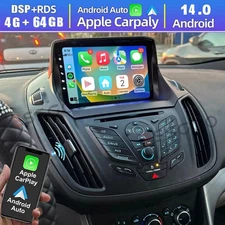 For Ford Escape 2013-2019 Android 14 Wireless Carplay Car Radio Stereo GPS Navi