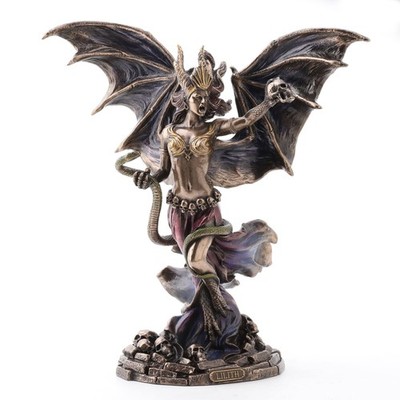 Veronese 9.875'' Lilith The Queen of Sheba Resin Sculpture, Bronze Finish