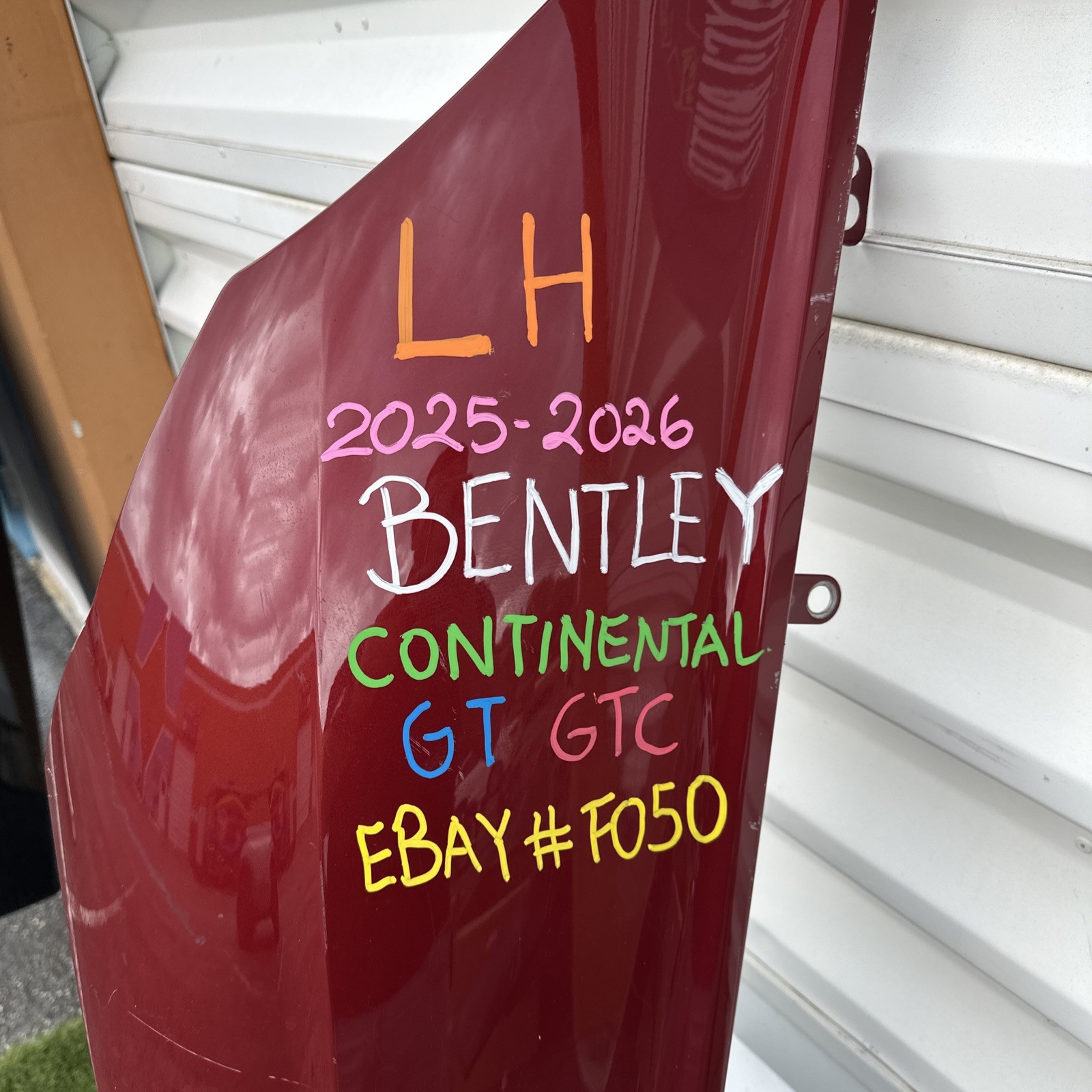 2025 2026 Bentley Continental GT GTC Left Fender 3SD821105 H #F050