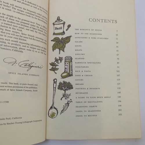 Vintage The Spice Islands Cookbook 1965 5th Printing Lane Books Paper Back - Picture 7 of 7