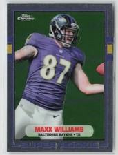 Maxx Williams RC 2015 Topps Chrome Super Rookie Baltimore Ravens #89-MW