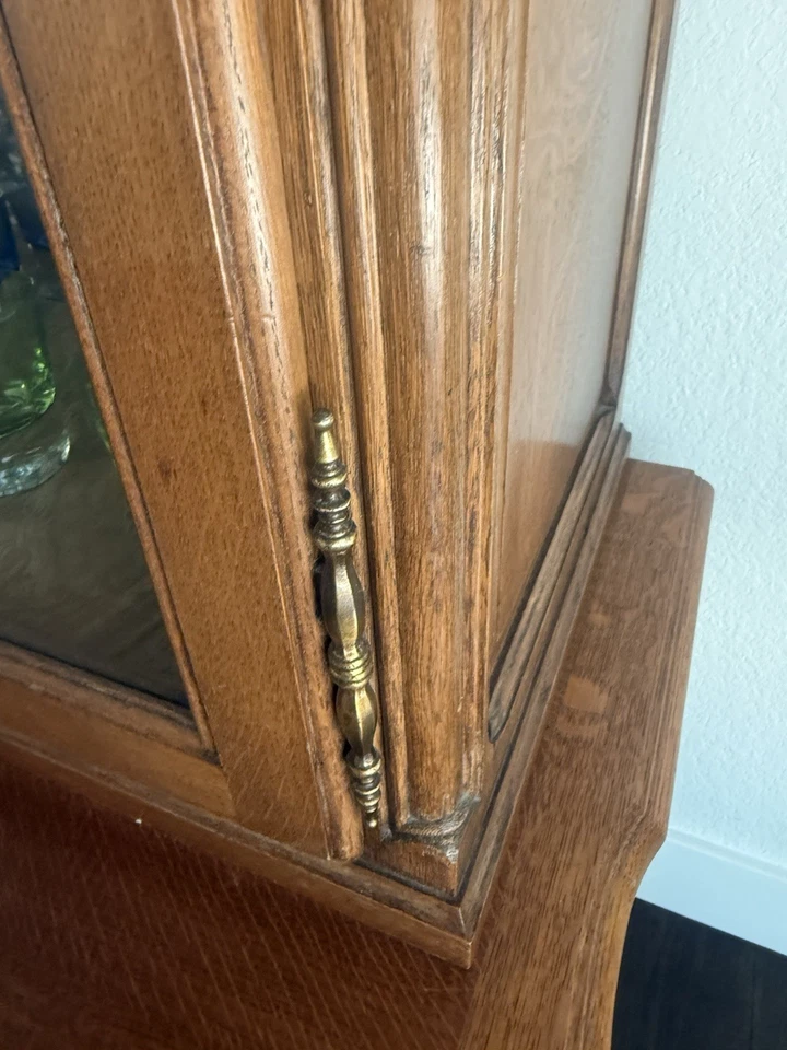 老式法国两件式中国橱柜-展示架-77x50x20 — 第 4/4 张图片