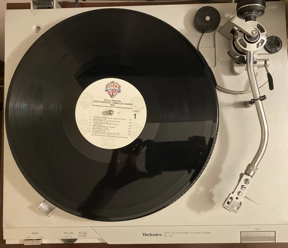 Dolly Parton Linda Ronstadt Emmylou Harris "Trio" Vinyl LP (1987) WB - VG+/G Foto 2 de 4