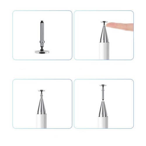 Capacitive Touch Screen Pen Stylus Pencil For iPhone Galaxy Tablet PC Smartphone - Photo 3/14
