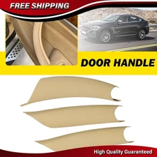 3X Door Handle Cover Interior Door Pull Handle Cover For BMW X5 F15/X6 F16 Beige