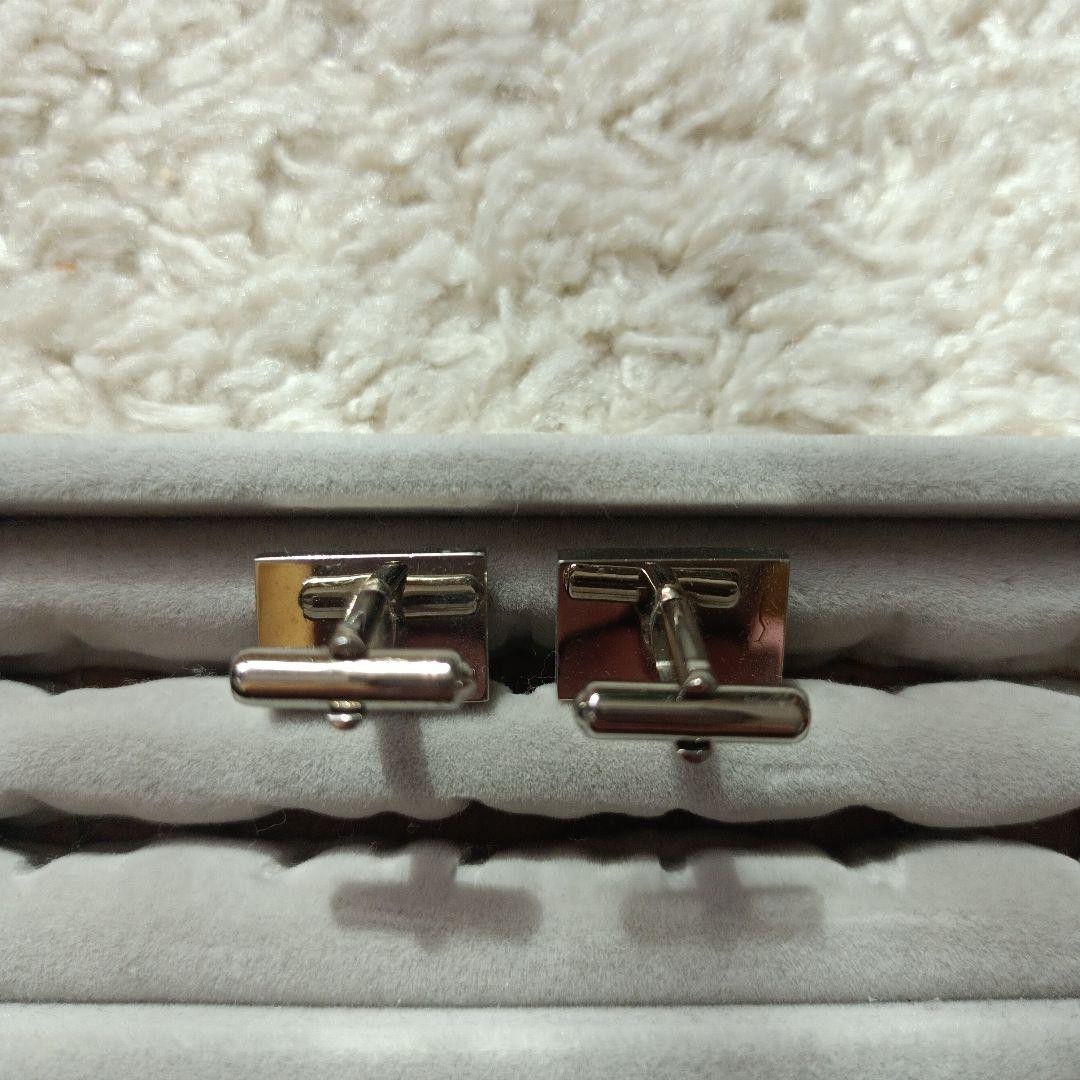 Cufflinks Button Purple Check Pattern Second-Hand… - image 3