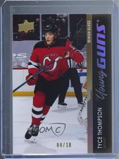 2021-22 Upper Deck Series 1 Young Guns High Gloss 4/10 Tyce Thompson #239 0d1x