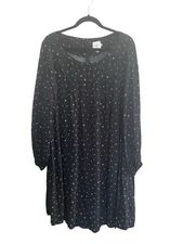 The Nines By Hatch Women XXL Dress Ditsy Floral Boho Maternity Black Flowy #5479