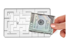 Money Puzzle Box, Money Holder Maze Gift Card Holder Brand New
