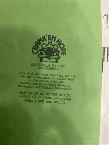 1965 Ford Thunderbird ORIGINAL Factory Shop Manual - Picture 7 of 11