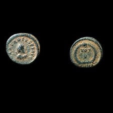 ARCADIUS 383AD Genuine Ancient Original Roman Coin WREATH