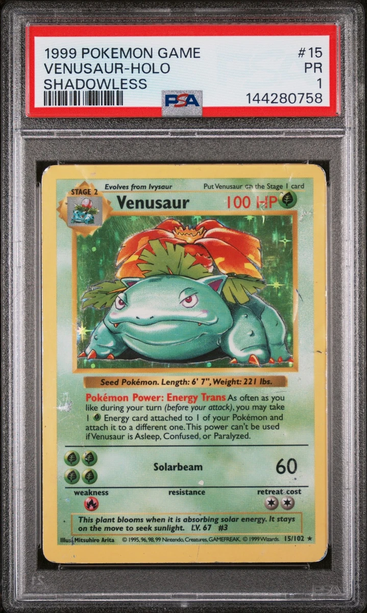 Pokémon TCG Base Set Grade 1 English Collectible Individual Card