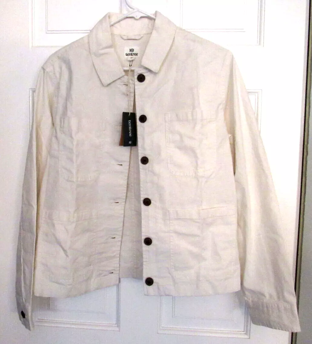 White utility top jacket women's