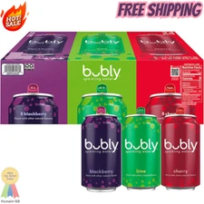 bubly Sparkling Water Variety Pack, 12 fl. oz., 24 pk.