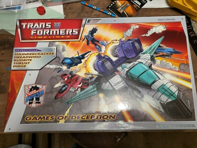 Vintage HASBRO BOTCON TRANSFORMERS TIMELINES GAMES OF DECEPTION BOX SET NEW
