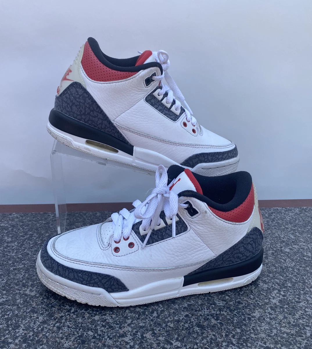 Nike Air Jordan 3 iii Retro SE Fire Red Denim, US Size 4Y