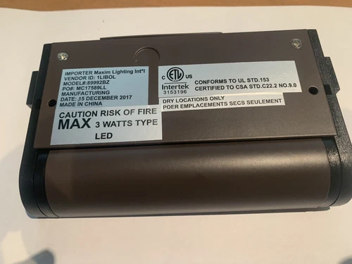 Maxim 89992BZ CounterMax MX-L-120-3K 6" Bronze Under Cabinet Light 27/30/40K - Picture 6 of 10