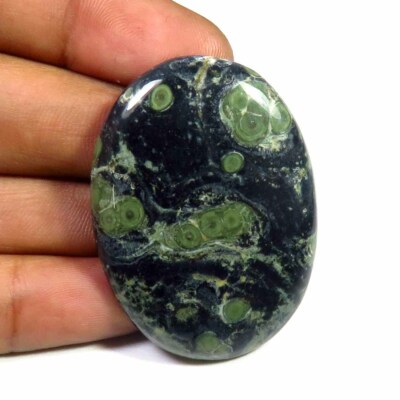 Natural Star Galaxy Kambaba Jasper Cabochon 74 Cts Oval Shape Gemstone GX-172