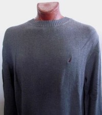 NWT Nautica  Crewneck Sweater Size XXL Cotton Gray 