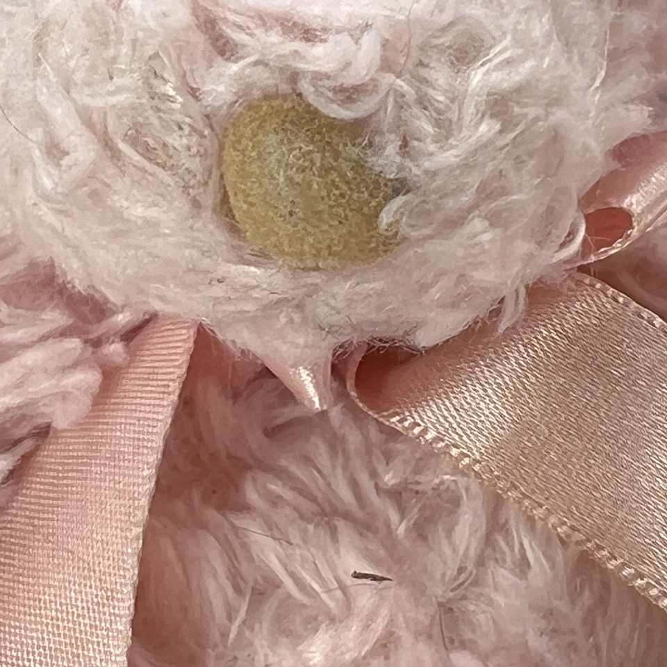 First & Main Baby Sweetness Pink Bear Plush #2000 Pink Bow 8.5 in Cute Snuggly - Image 3 of 4