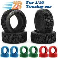 68mm RC 1/10 Rally Tires 1:10 RC Car On Road Racing Rally HSP HPI Tamiya Kyosho 