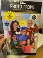 Graduation Photo Booth Props Party Decorations Assorted Cut Outs Mustache 13ct.