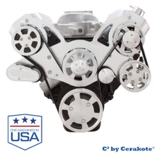 Clear Coat Big Block Chevy All Inclusive Serpentine System 396 427 440 BBC 