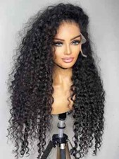 Deep Wave Transparent HD Lace Frontal Wig Curly Human Hair Wig Water Wave Wig