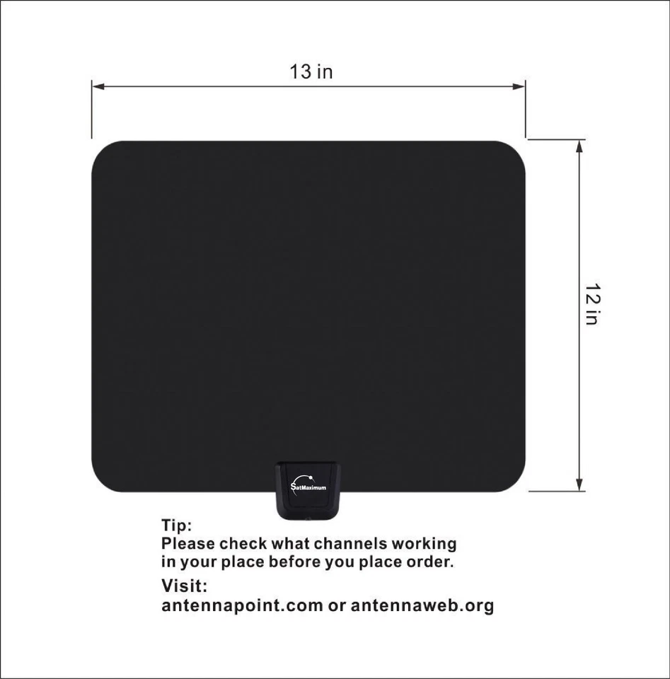 Antena plana digital ultra delgada de alta definición Hdtv Tv Hd Vhf Fox Scout Style 2 Foto 2 de 4