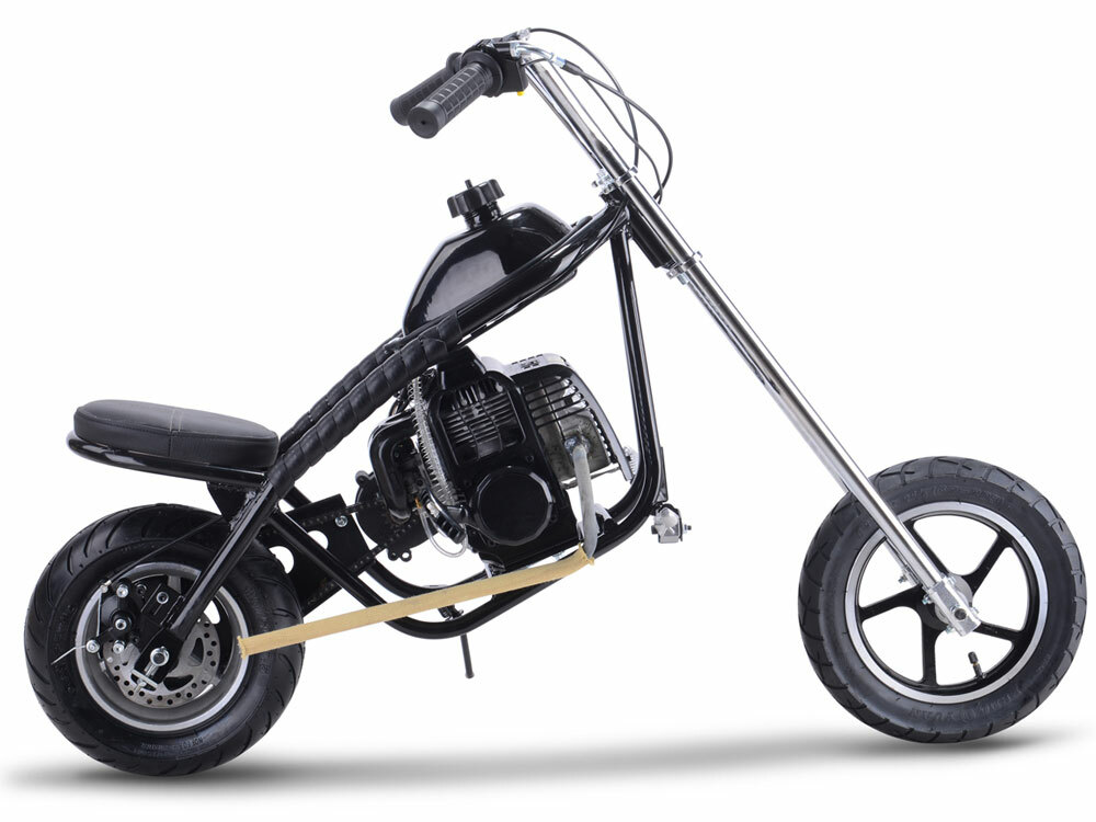 MotoTec 49cc Gas Mini Chopper Blue